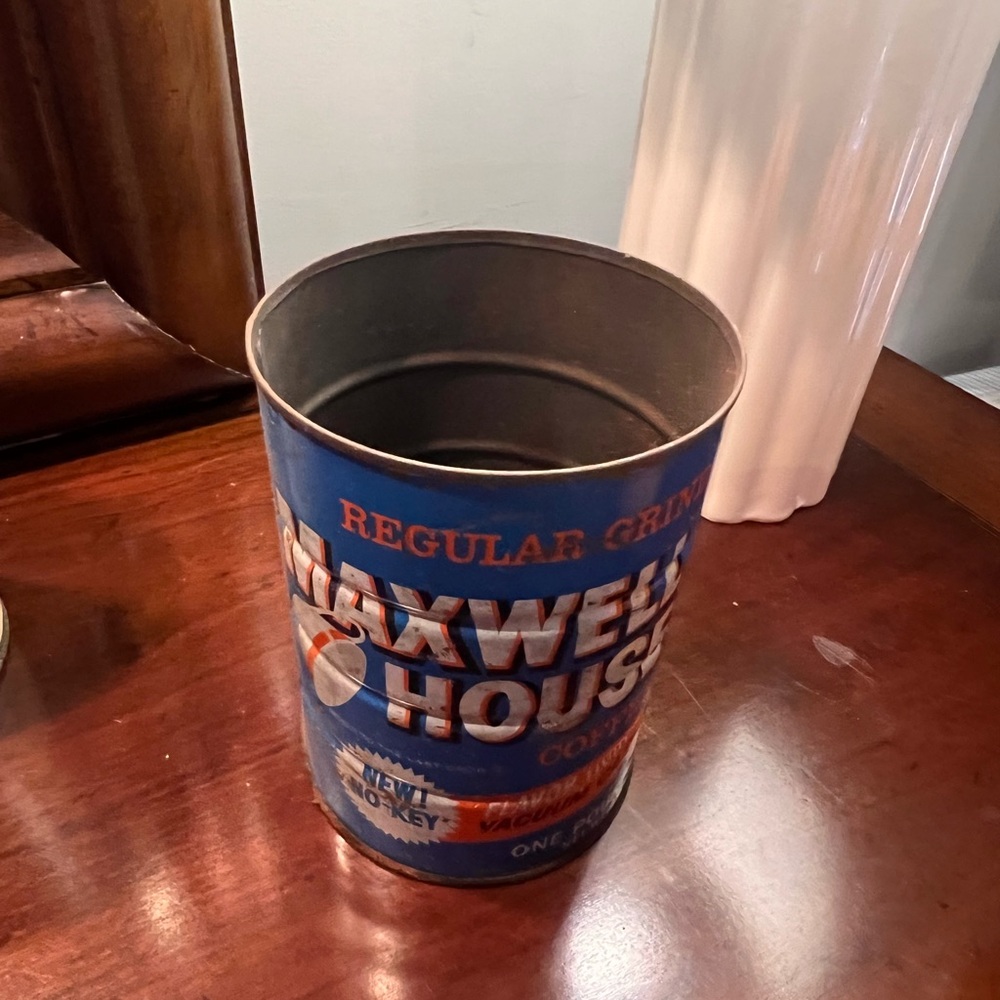 Blue Coffee Can